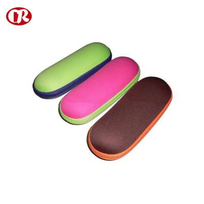 Accept custom zipper closure portable personalized eyeglass case