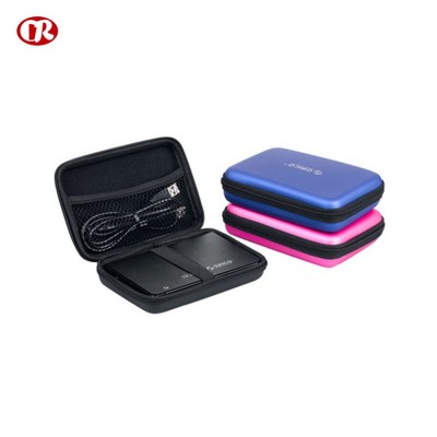 Colorful PU hard surface waterproof function portable hard disk case