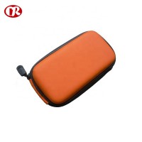 Orange color pu surface shockproof decorative camera bag case