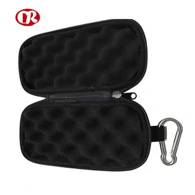 Black color soft handles case with zipper